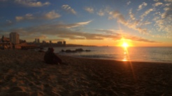 Sunset at La Playa Caleta Abarca