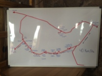 Our route through the valley