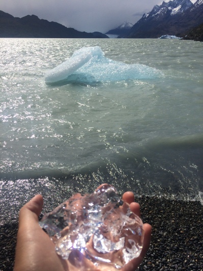 Holding a glacier